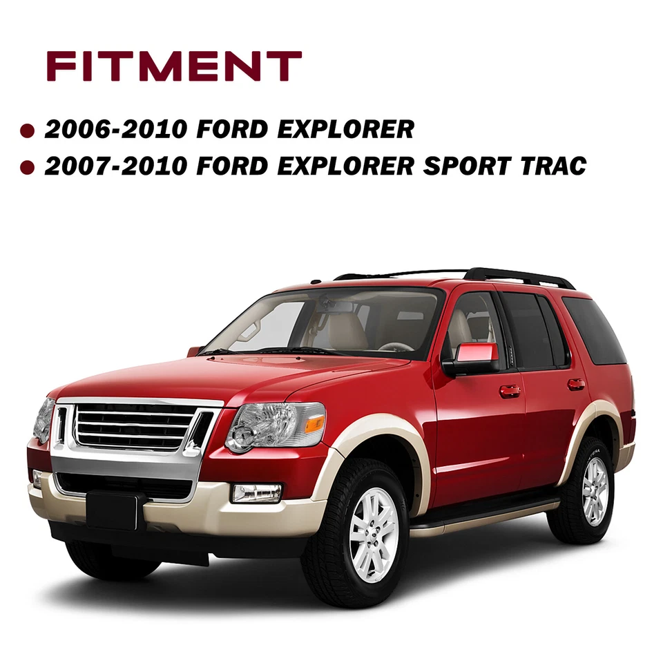 For 2006-2010 Ford Explorer Chrome Housing Amber Corner Headlights Lamps Set Foto 2 de 4