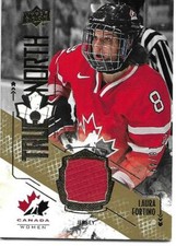 2015-16 UD Team Canada Juniors LAURA FORTINO #TN-LF Gold True North 18/49