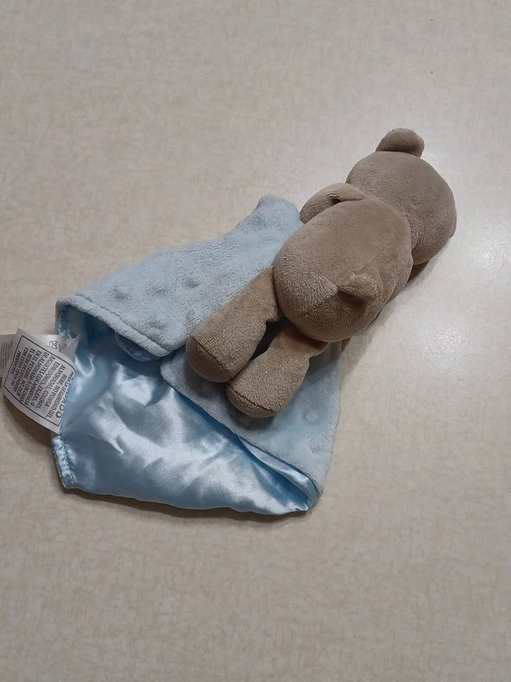 Oso de peluche Child Of Mine Carter's Baby Lovey azul minky Foto 3 de 4