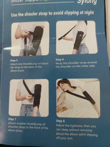 Elbow Brace Support Splint Bending at night.Size(L).New - Picture 3 of 6