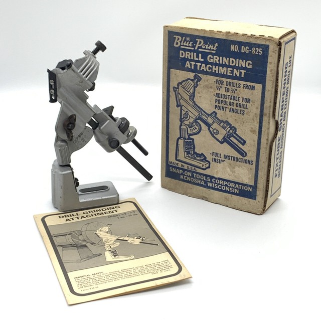 Blue Point Drill Grinding Attachment Tool Bit Sharpener Dg825 / Instructions for sale online eBay