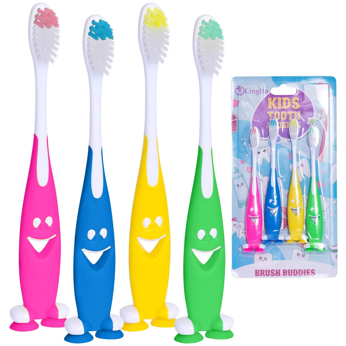 Kids Toothbrush Extra Soft Easy Grip for Toddlers