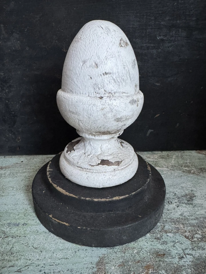 Acabamentos de madeira vintage com base/exibição Tô pronta - Imagem 3 de 4