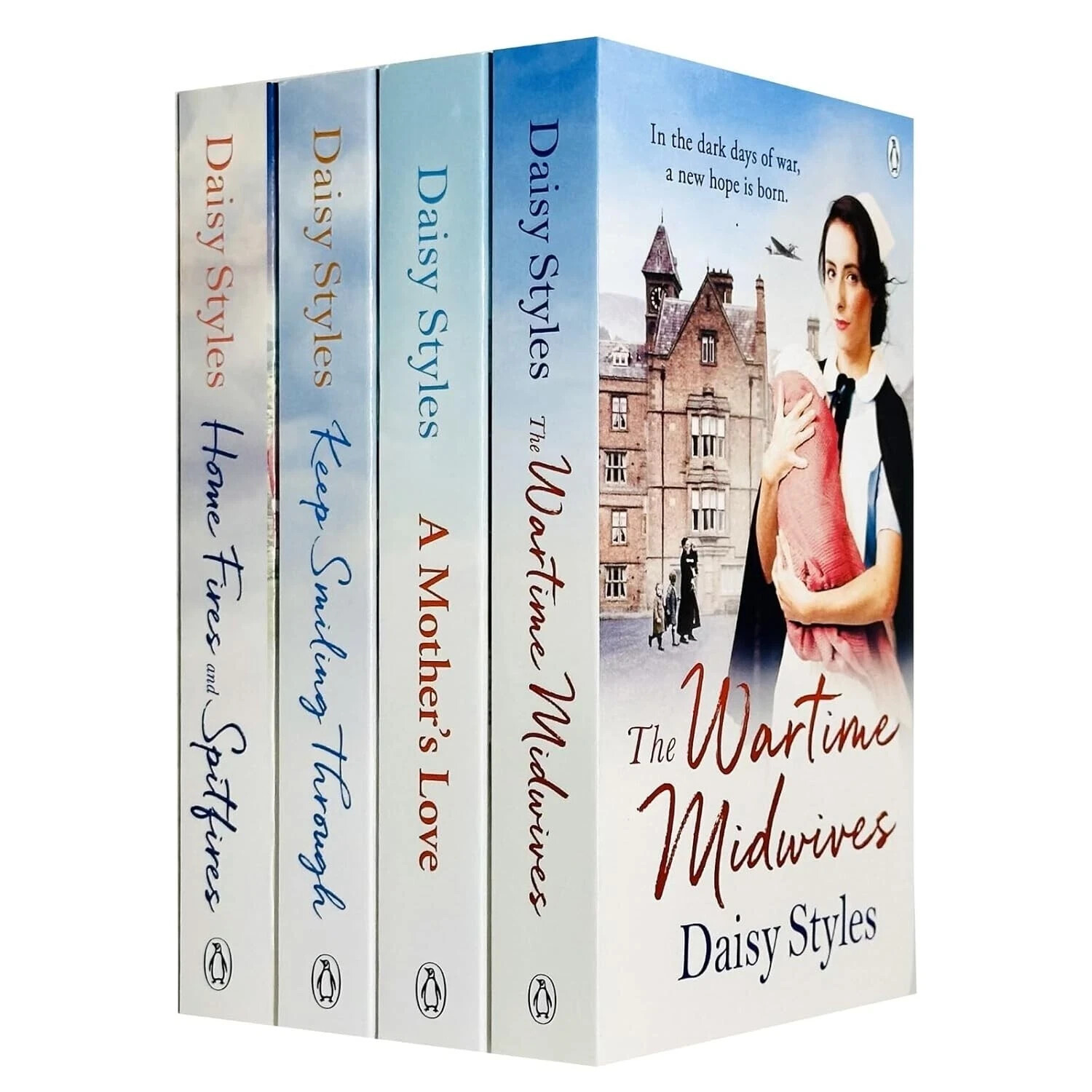 Daisy Styles Wartime Midwives Series Collection 4 Books Set Keep Smiling Through