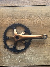 Vintage Lasco Drive Side Crank Arm 46 T Chain Ring Single Speed Fixed Gear