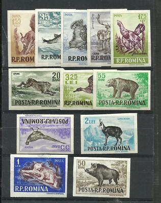 ROMANIA - FAUNA YV # 1488/99, COMPLETE SET, IMPERFORATED, MNH | eBay