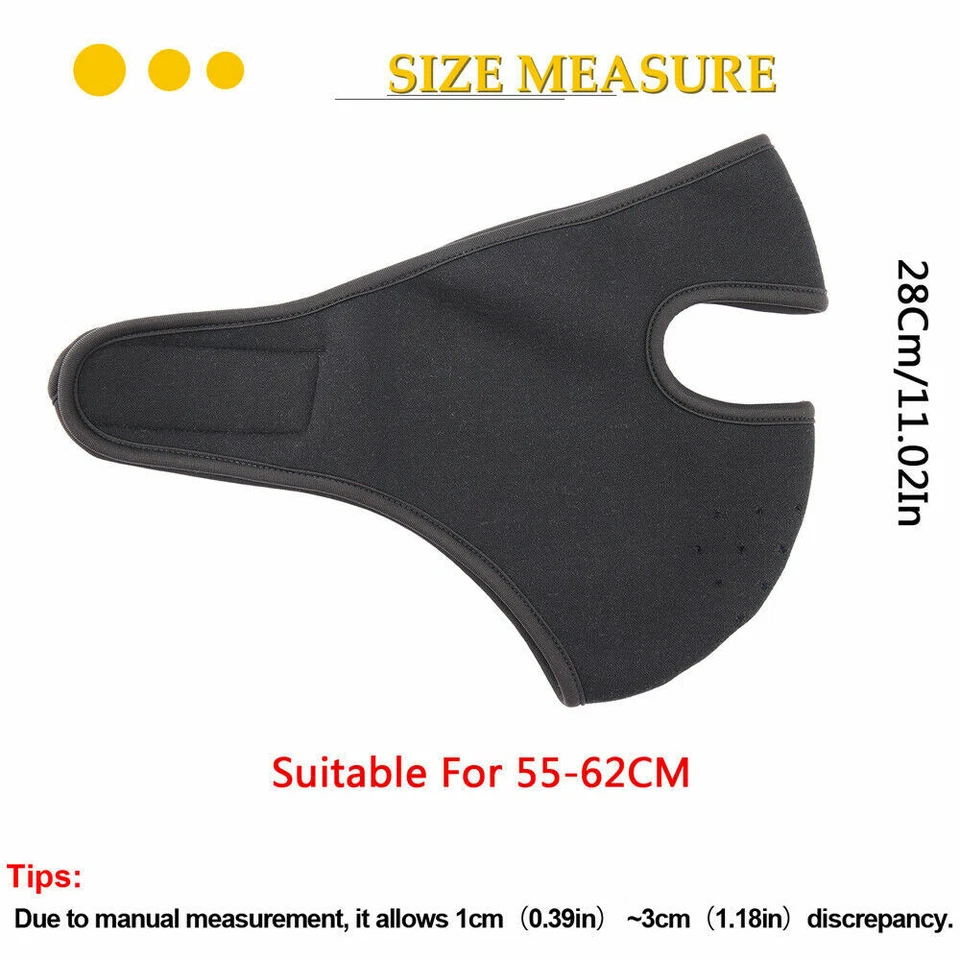 Invierno Mujeres Hombres Cálido Polar Máscara Facial Completa Esquí Nieve Media Máscara Facial Pasamontañas EE. UU. Foto 3 de 4