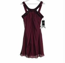 Vintage Scarlett Beaded Neckline Party Prom Dress, Size 8