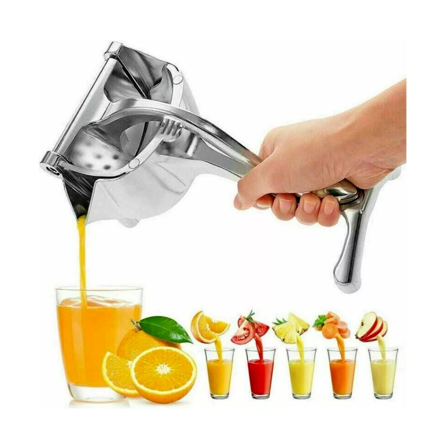 SPREMIAGRUMI ESTRATTORE MANUALE DI SUCCO PRESSA FRUTTA FRESCA ALLUMINIO