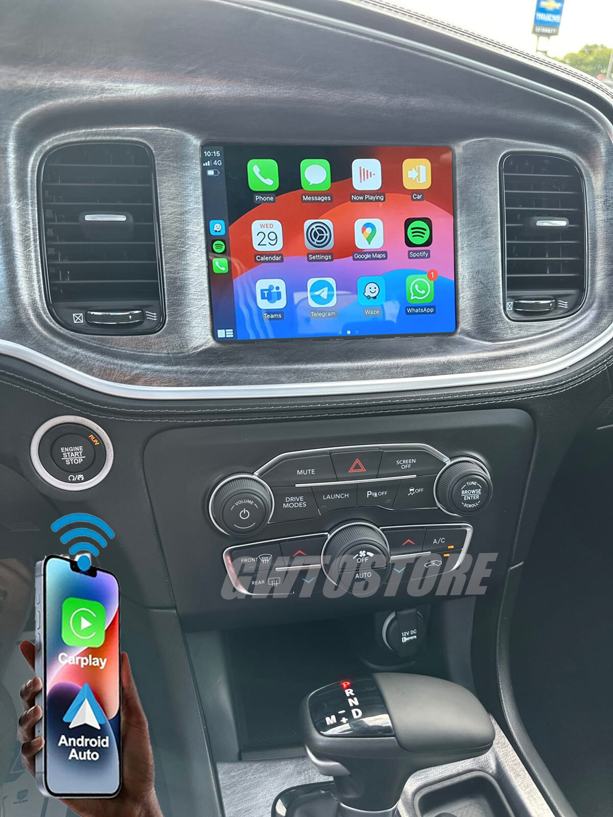 Radio Gps For 2015-2021 Dodge Charger Challenger