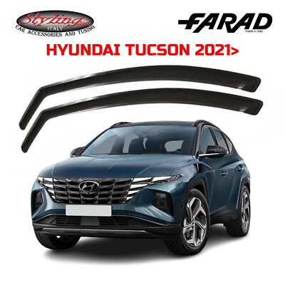 Deflettori Aria Per Hyundai Tucson 2004-2010 5-Porte Set 4 Antiturbo Antivento
