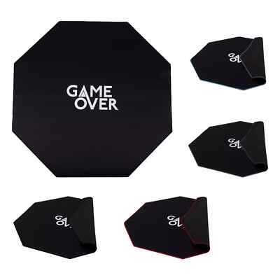 Game Over Anti Slip Large Gaming Floor Mat Waterproof Octagon