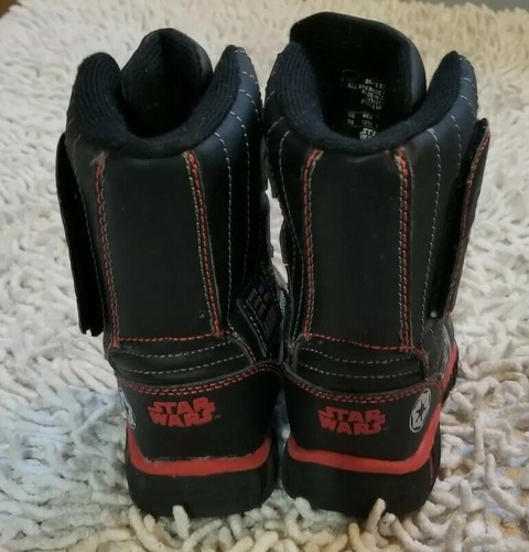 Star Wars Darth Vader Jungen Leucht Disney Kinder Winterstiefel Größe 5/6 Jungen Schnee - Bild 5 von 9