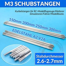 M3 Gewindestange Edelstahl A2 Servo Gestänge...