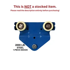 GORBEL ENCLOSED TRACK TROLLEY - STEEL - 2000 LB - 1 PIECE DESIGN