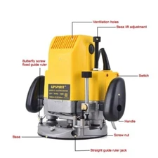 Multi Function Electric Trimming Slotting Machine Wood Milling 220V 1580W