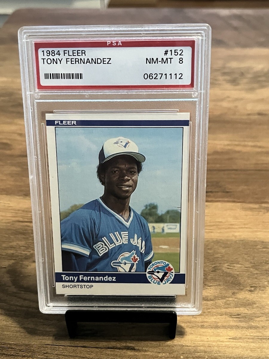 1984 Fleer 152 Tony Fernandez PSA 8 Toronto Blue Jays | eBay