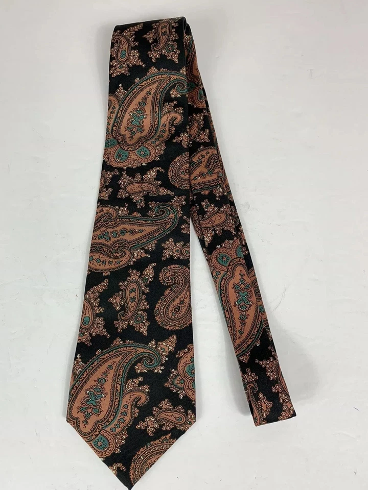 Corbata Envoy Para Hombre 100% Seda Multicolor Paisley -152 Foto 2 de 4