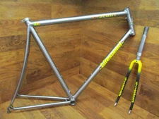 LITESPEED TUSCANY TITANIUM TI ROAD BIKE FRAME SET 59 CM LOOK CARBON FORK