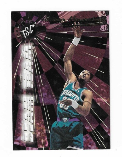 1995-96 Topps Stadium Club Beam Team Alonzo Mourning Die-Cut Insert Card #BT10