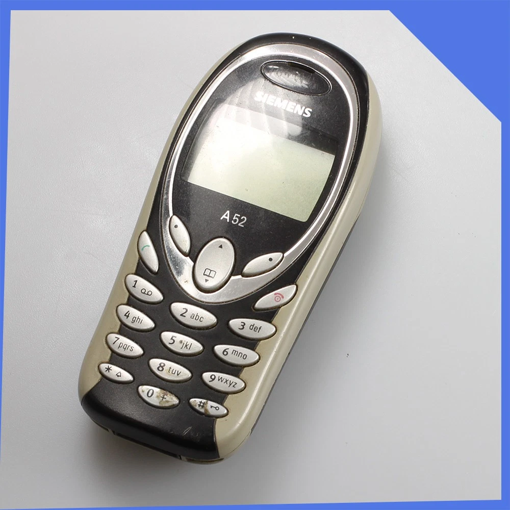 retro vintage classic Siemens A52 Silver Bar Buttons Mobile Phone Working