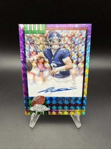 2025 Topps Chrome Jaxson Dart Tie-Dye Rookie On Card Auto #2/2 🔥 Giants RC