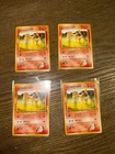 Blaine’s Charmander Japanese Gym Challenge No. 004 Vintage Pokemon x 4 Card Lot