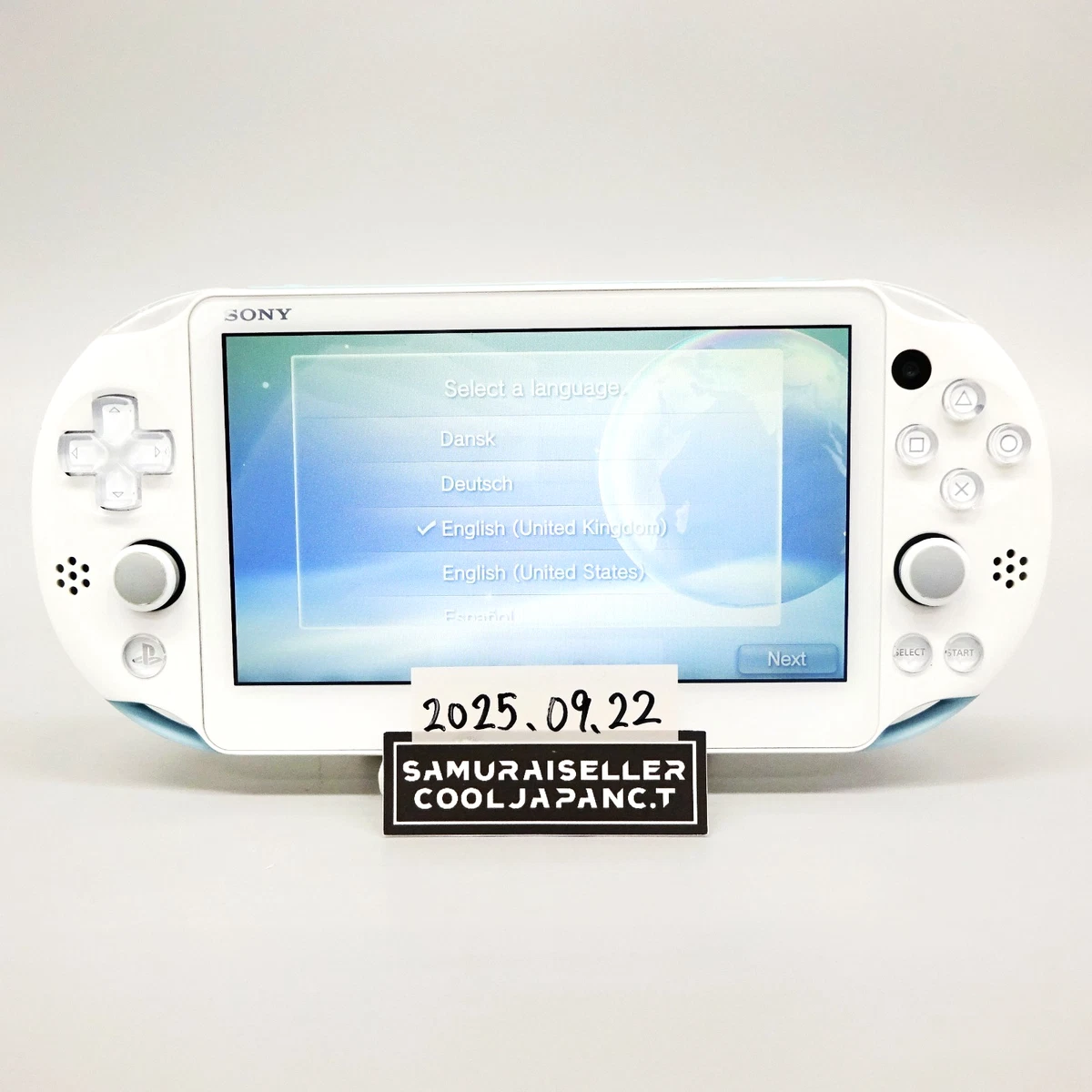 Sony Playstation PS Vita Light Blue White PCH-2000 ZA14 Console