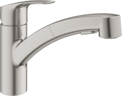 GROHE 30306DC1 Eurosmart Dual Spray Pull-Out Kitchen Faucet with Sprayer, 1.75 G