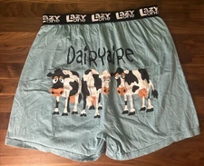 Lazy One Men's Cows Are NWOT  Size Large Dairyaire Milk Butt