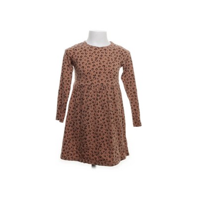 H&M, Kleid, Größe: 110/116, Beige/Mehrfarbig, Baumwolle/Elasthan, Leopard #76T
