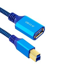 USB 3.0 A Female to USB-B Male Adapter Cable 5Gbps High Speed 0.5m