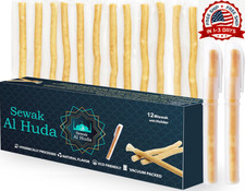 Pack of 12 Miswak Sticks Natural Toothbrush for Teeth Whitening Oral Health  F