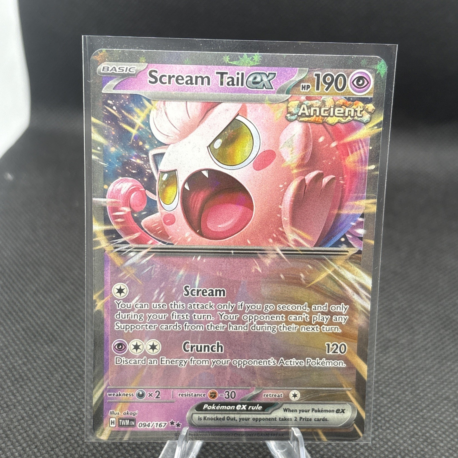 Scream Tail ex 94/167 Double Rare Twilight Masquerade Pokemon TCG NM