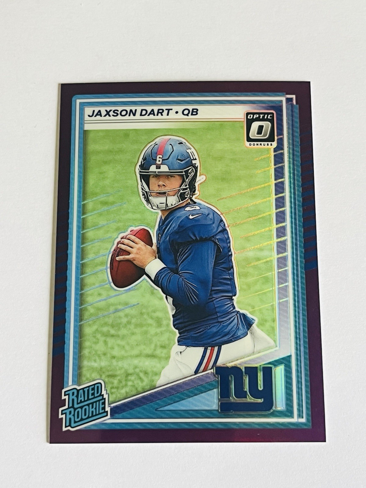 2025 Donruss Optic Preview Jaxson Dart Purple Rated Rookie /50 🔥🔥