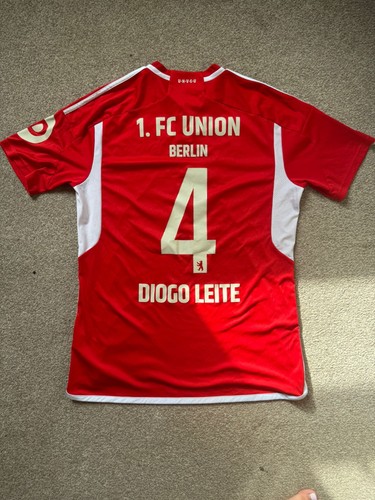 DIOGO LEITE 1.FC UNION BERLIN MATCH WORN SHIRT FC UNION BERLIN BUNDESLIGA