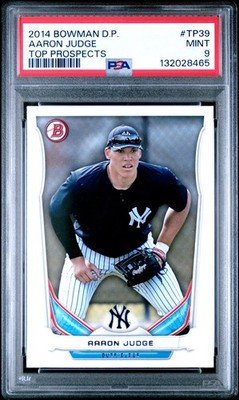 Aaron Judge Rookie Card 2014 Bowman Draft Picks #TP39 PSA 9