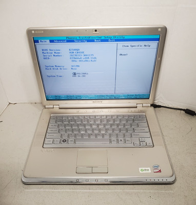 SONY Vaio VGN-CR410E PCG-5K1L 3GB RAM No HDD/SSD/OS! #69