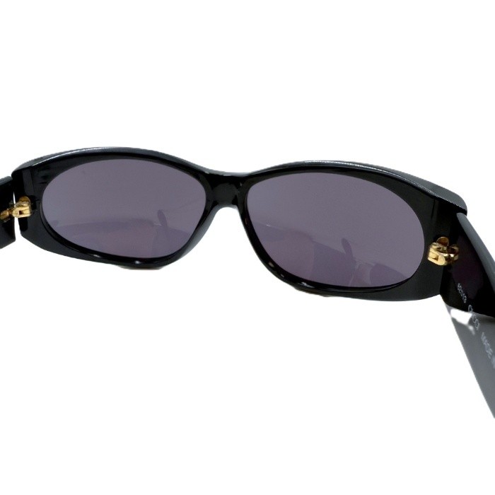 GUCCI Sunglasses Black Frame Side Wide Silhouette Logo Black Gold Free  i0424lq0 thumbnail 3