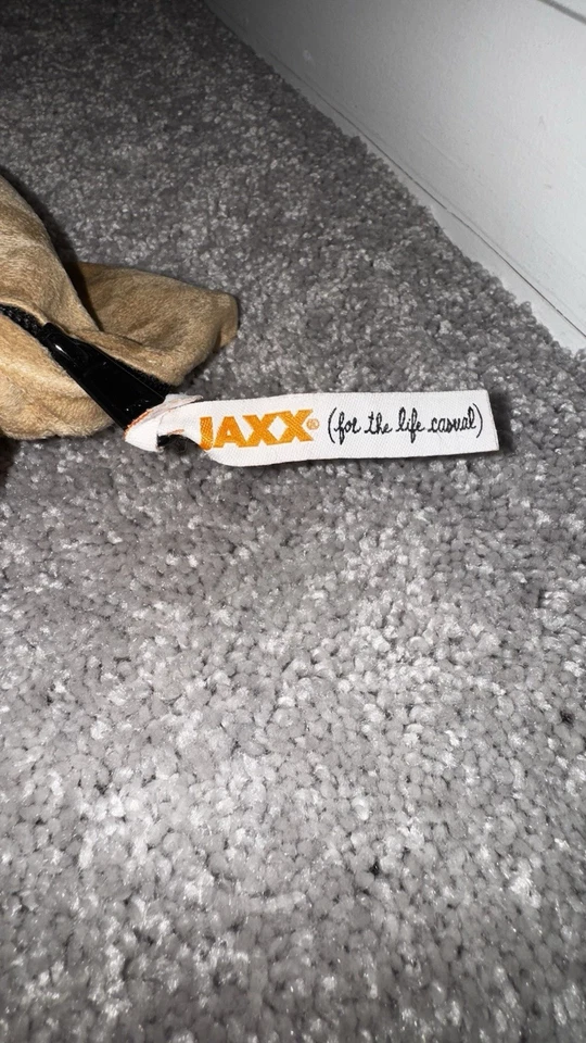 JAXX Bean Bag Pillow With Clean Camel Tan Cover Extra Large 62”x42” - Image 3 of 4