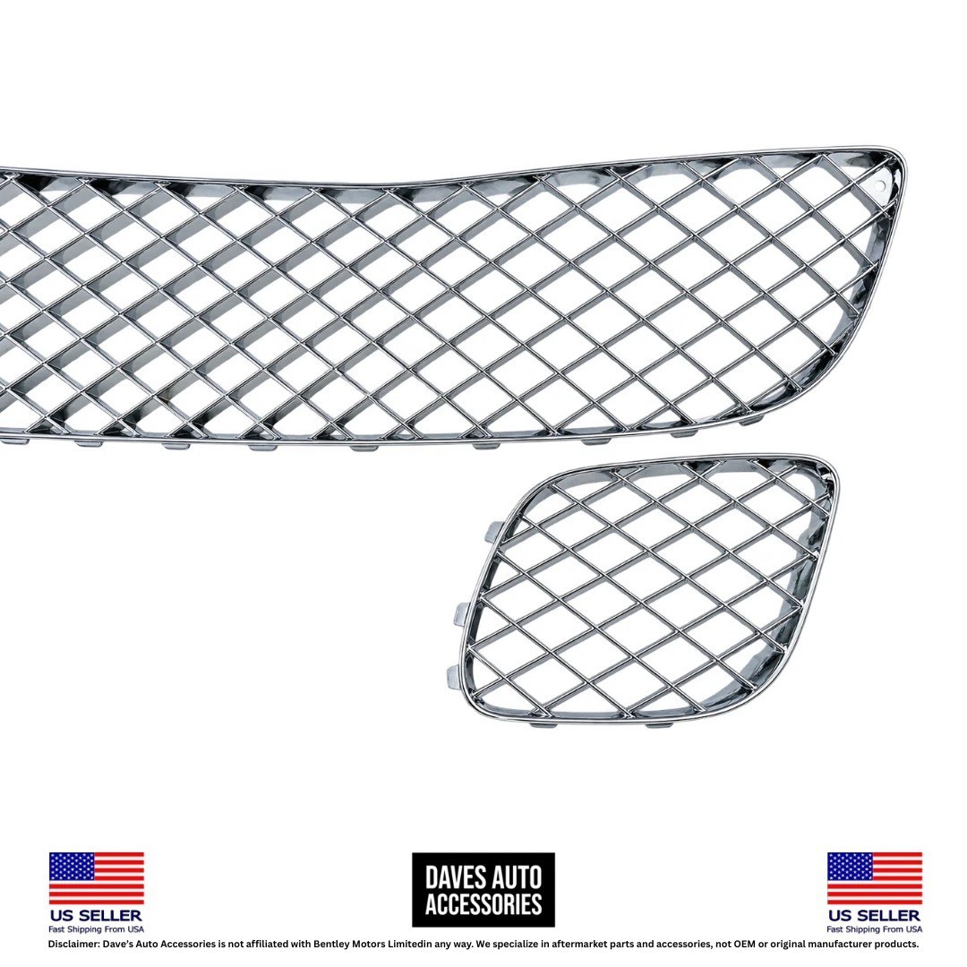 Bentley Flying Spur 2009-2013 Front Bumper grilles Set Chrome