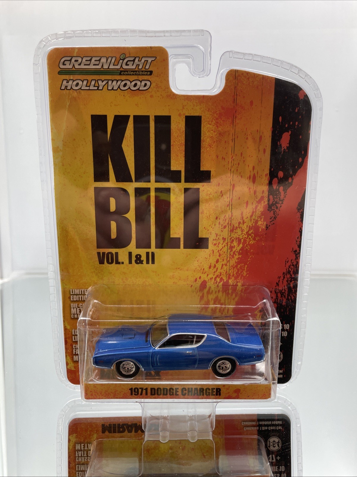 2015 Greenlight Hollywood Kill Bill Volume I & II 1971 Dodge Charger