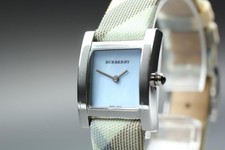 Presque comme neuve* montre pour femme Burberry BU4312 cadran bleu MOP Tank H...