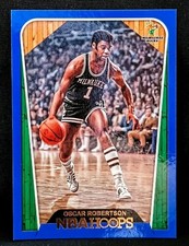 Oscar Robertson 2018-19 Panini NBA Hoops Blue Parallel #289 Milwaukee Bucks