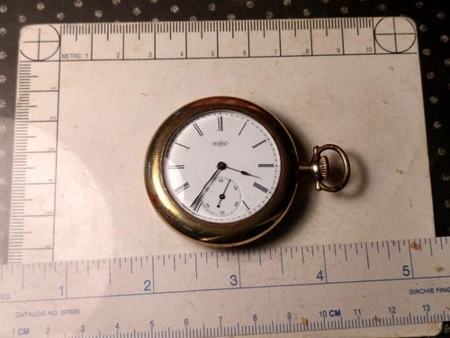 Elgin Antique American Sidewinder Gentleman's Pocket Watch Grade 65 Circa 1884