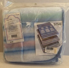 Vintage Infant Nap Pad Blanket Crib Poly Suede Binding 36 x 45 Inch Sears USA