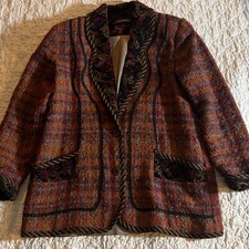 Vintage Canvasbacks Lutton Horsfield Mohair Tweed Blazer Sz 10-12