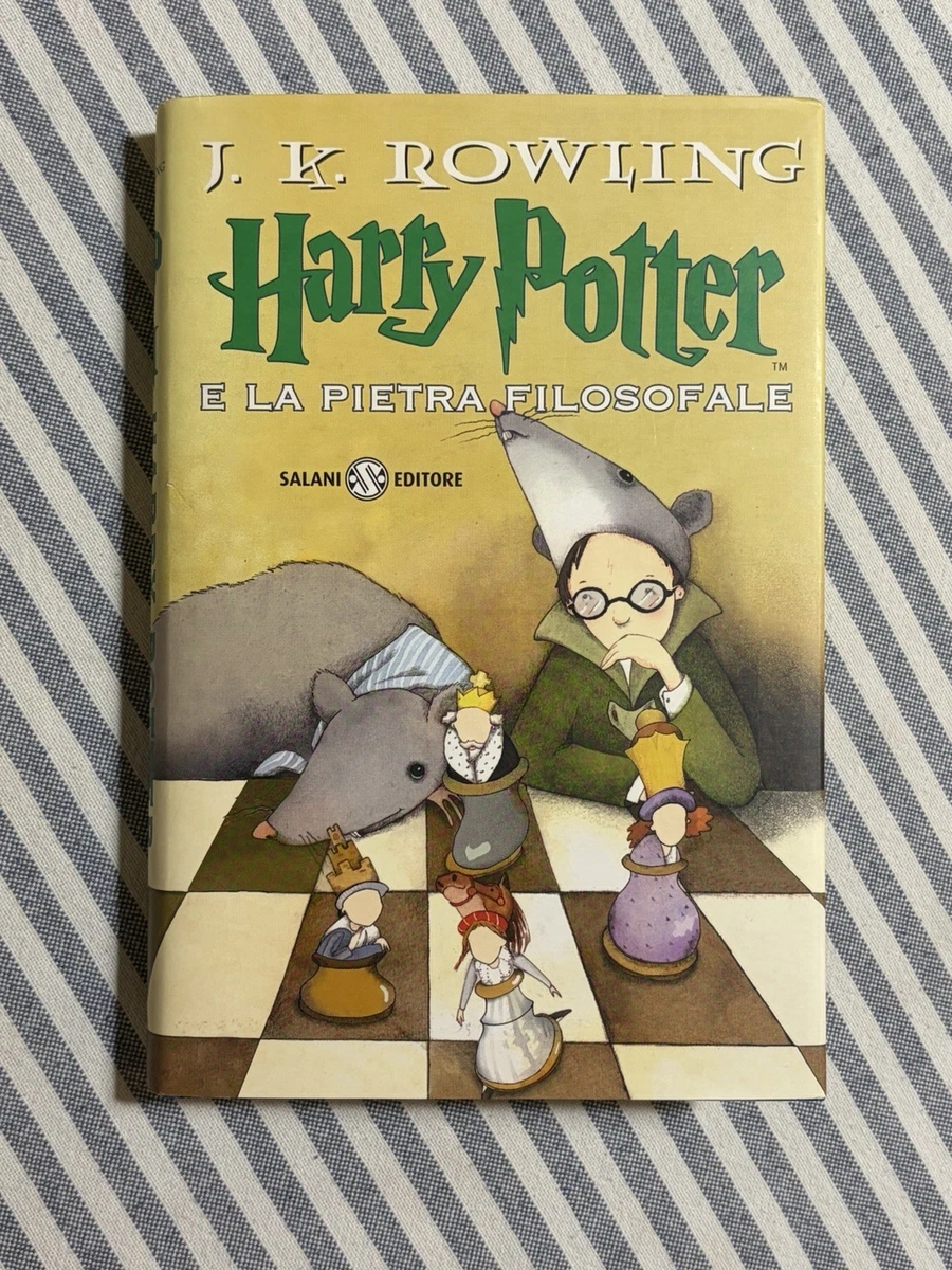 Harry Potter e la pietra filosofale (rare first issue dust jacket without glasses) by J.K. Rowling: Very Good Hardcover (1998) 1st Edition | Neverland Books
