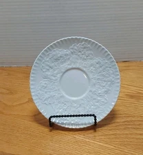 Spode Savoy White Embossed Saucer