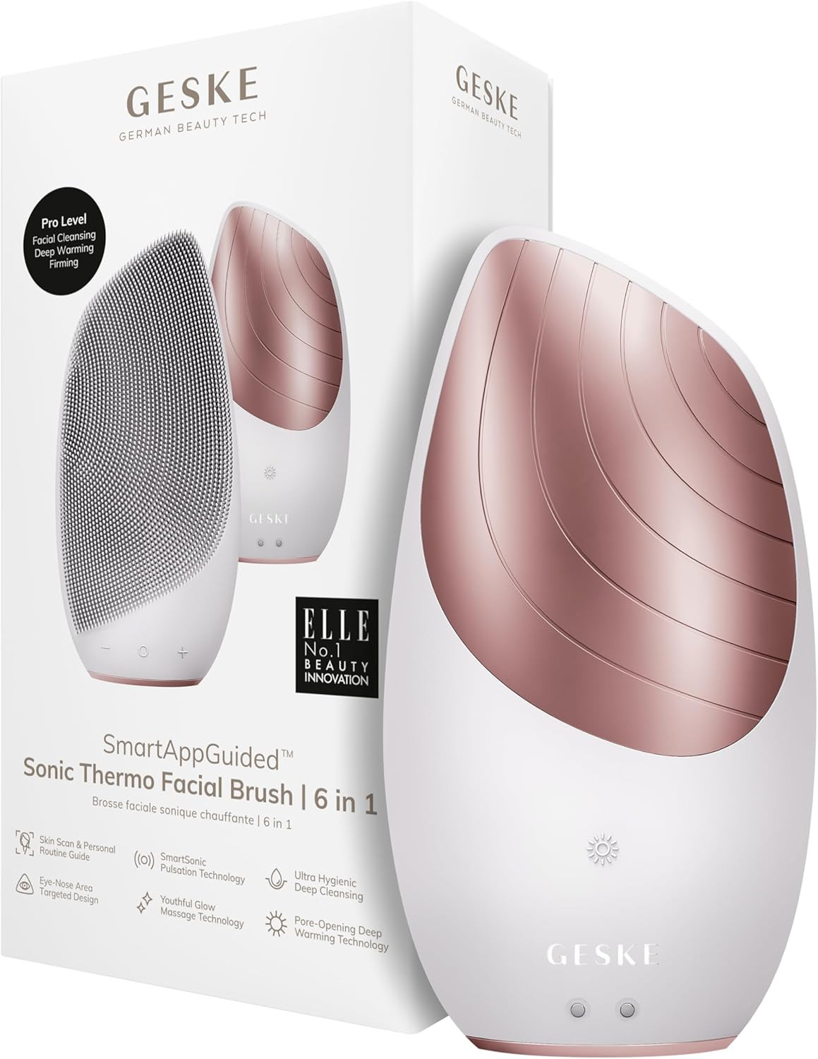 Geske 6-in-1 Sonic Thermo: Pulizia Viso Efficace e Veloce